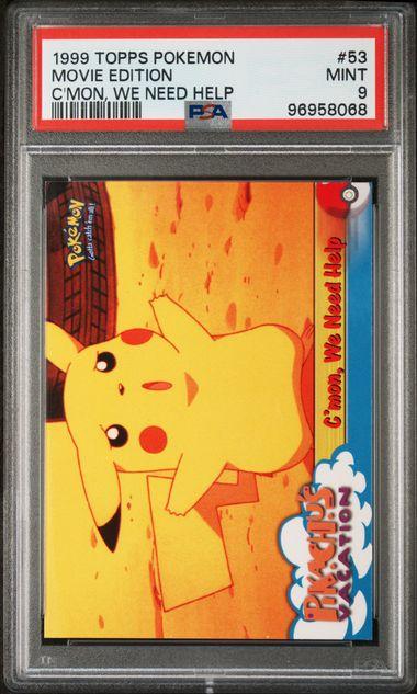 PSA 9 - C'mon we need help (Topps Pokemon Movie Edition)